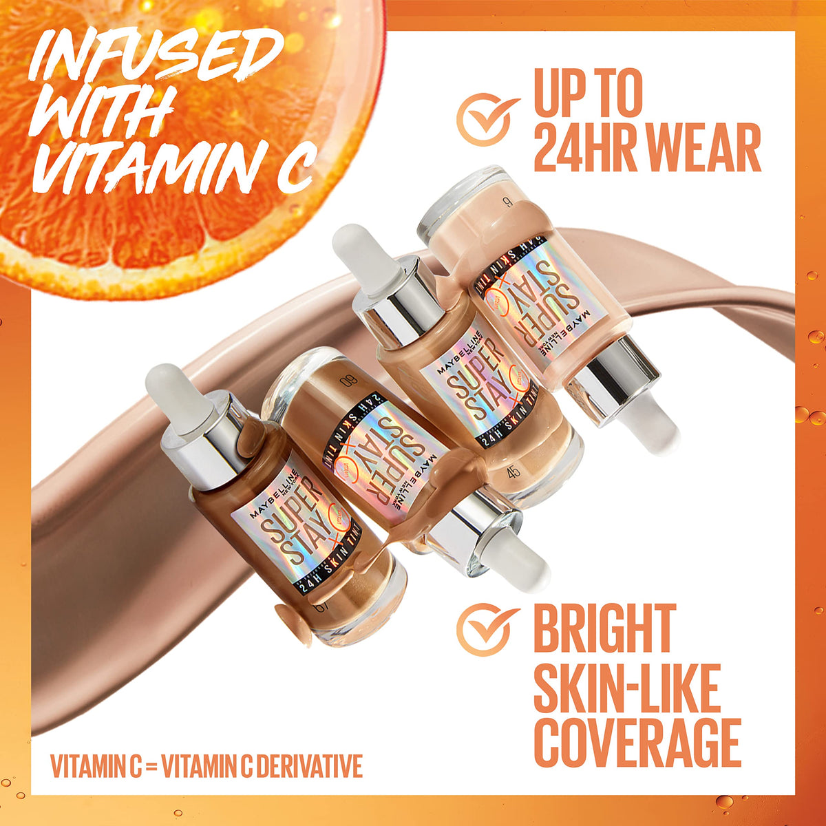 MAYBELLINE skin tint applied on model in everyday setting demonstrating radiant, fresh look