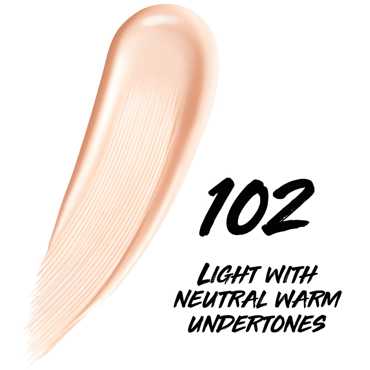 MAYBELLINE close-up texture view showing smooth, blendable finish for natural coverage
