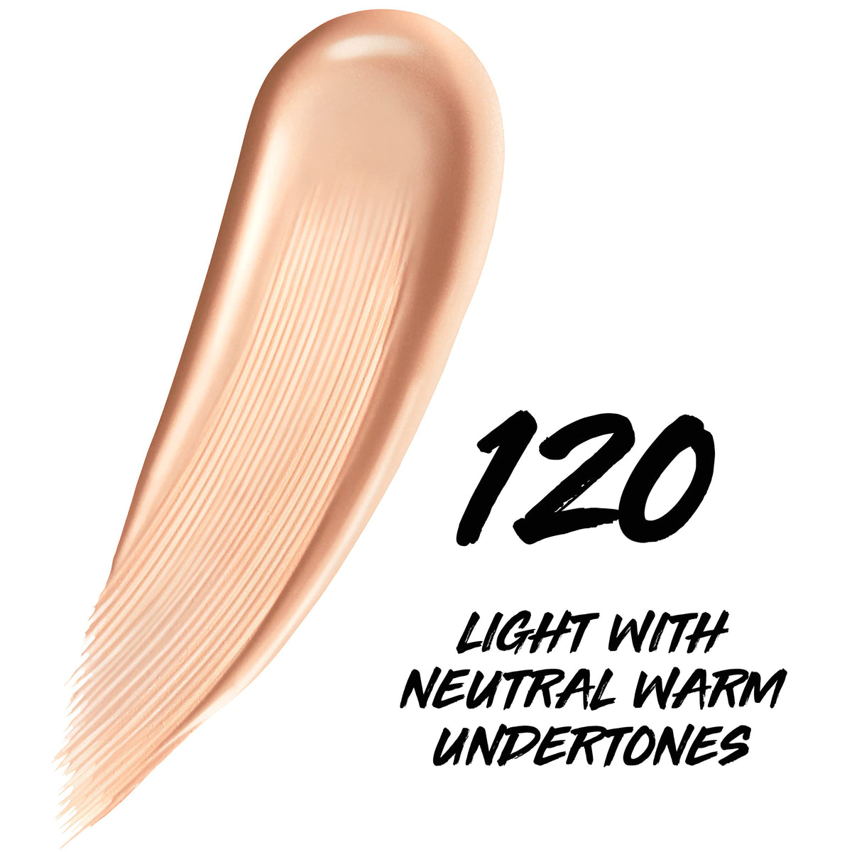 Maybelline texture swatch showing lightweight, blendable finish