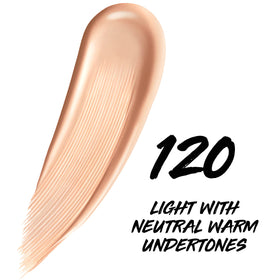 Maybelline texture swatch showing lightweight, blendable finish