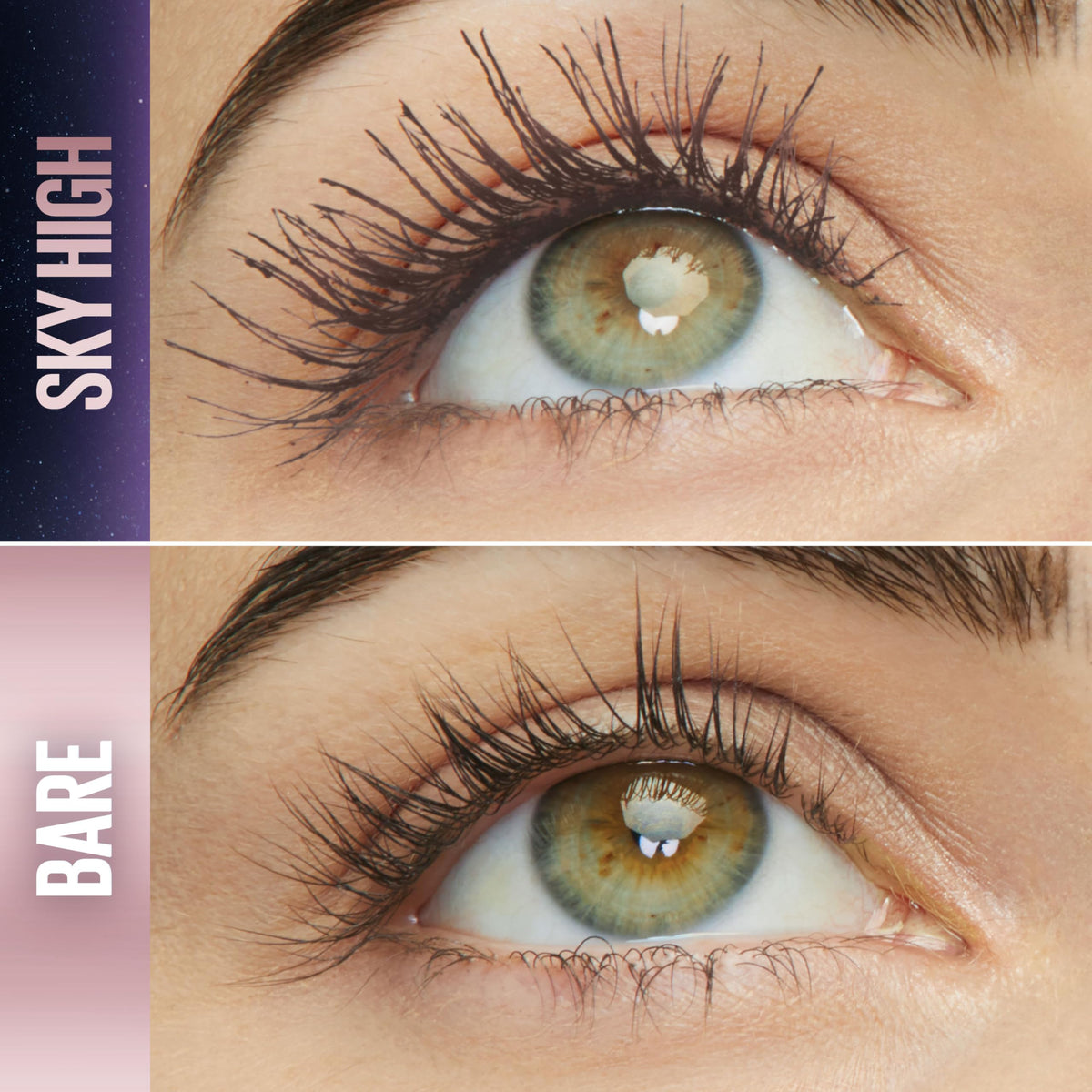 Maybelline close-up of flex tower brush showing precision coating benefit