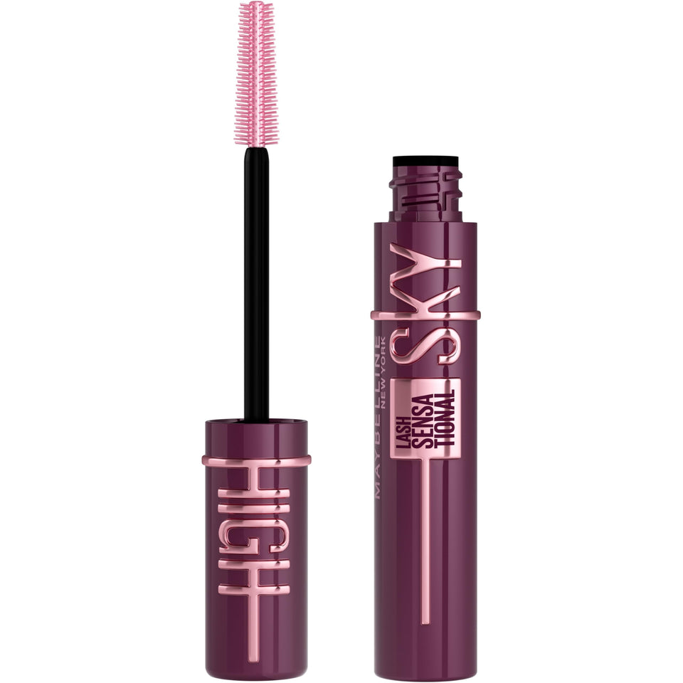 Maybelline Sky High front packaging showing product and shade benefits