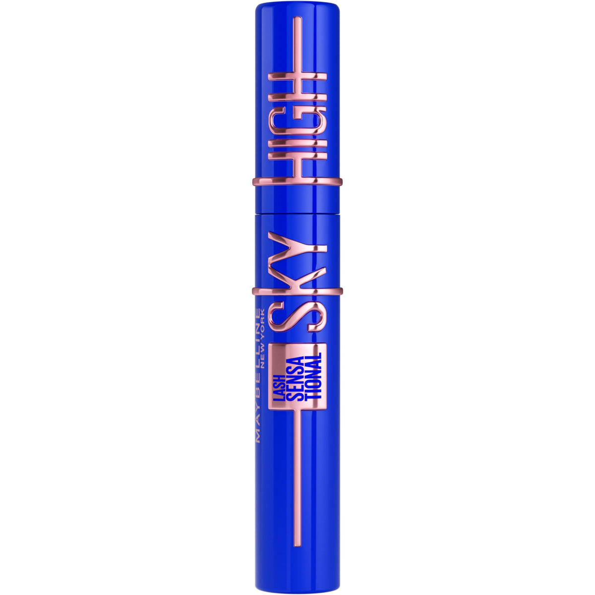 Maybelline Sky High lifestyle model wearing Blue Mist emphasizing vivid, defined lashes