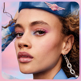 Maybelline Sky High on vanity in lifestyle scene, everyday wear benefit