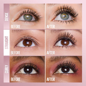 Maybelline Sky Tubes applying to lower lashes with sphere tip, reaches inner corners