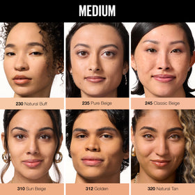 MAYBELLINE sponge pressing powder onto skin demonstrating quick oil control benefit