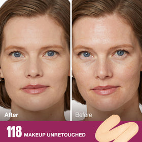 Maybelline sponge applicator close-up for precise, blur application