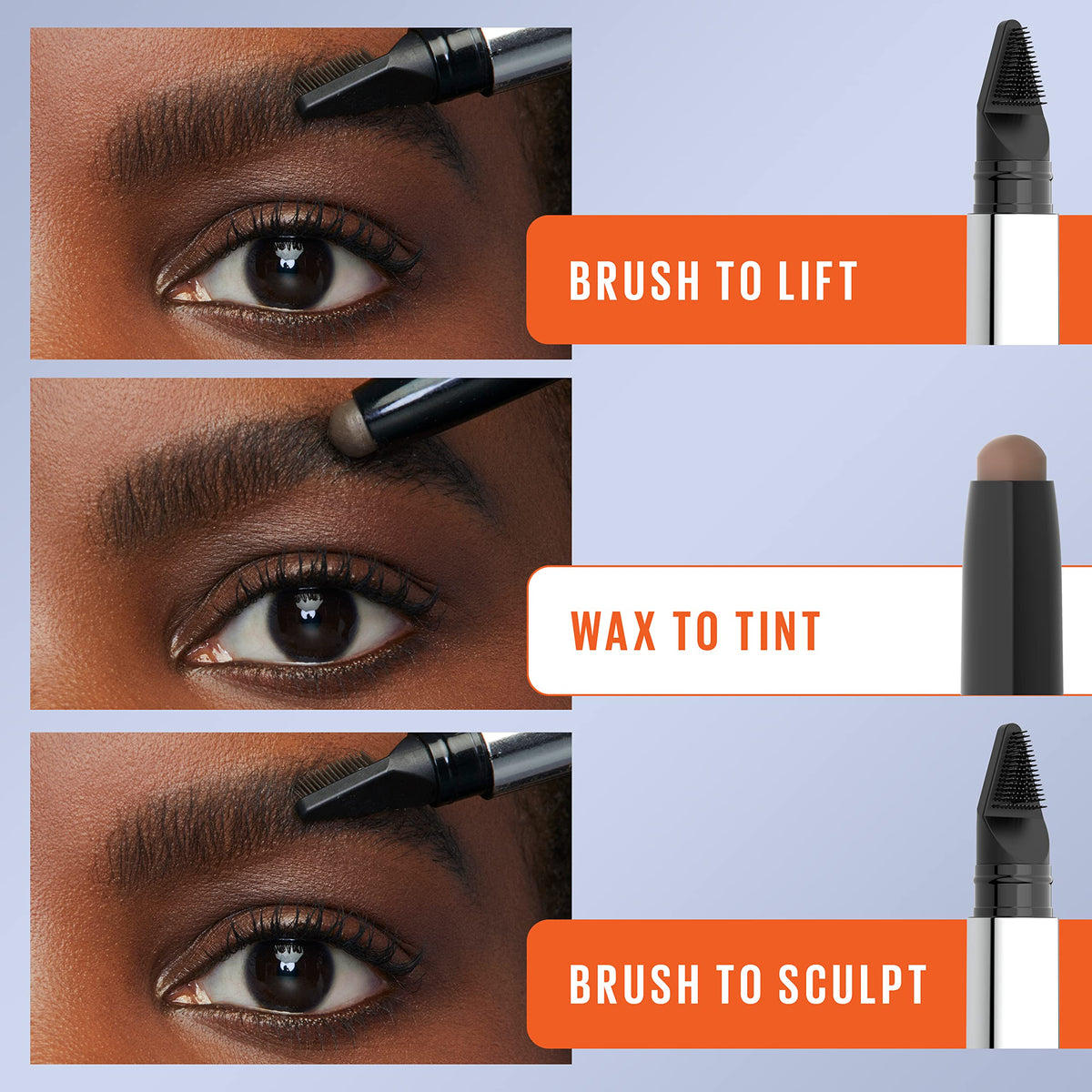 Maybelline stick opened cap and tip showing applicator ready for precise swipes