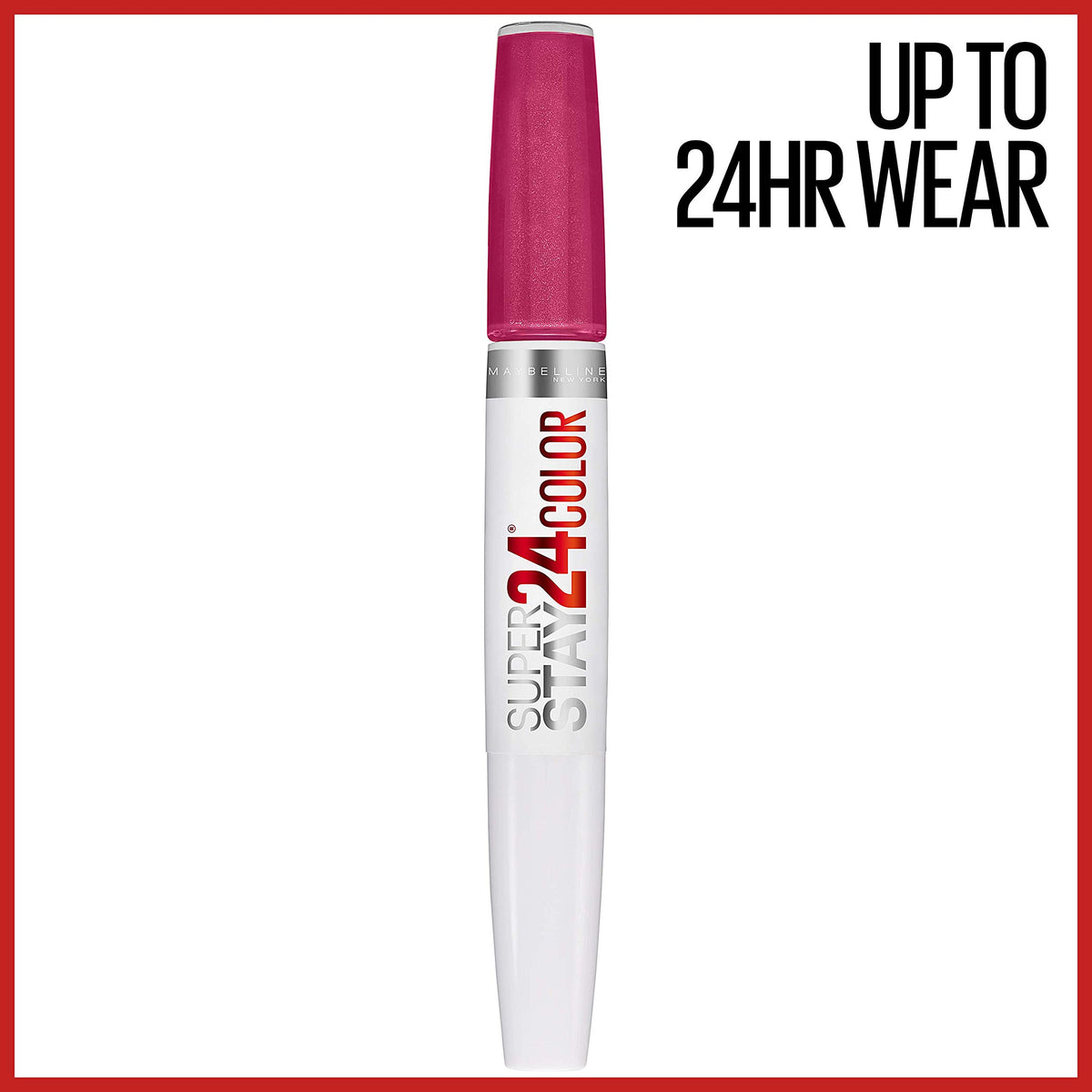 MAYBELLINE dual-step applicator closeup, precision tip ensures accurate lines