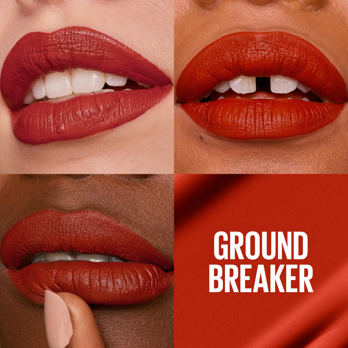 Maybelline Super Stay arrow applicator close-up for precise lip definition benefit