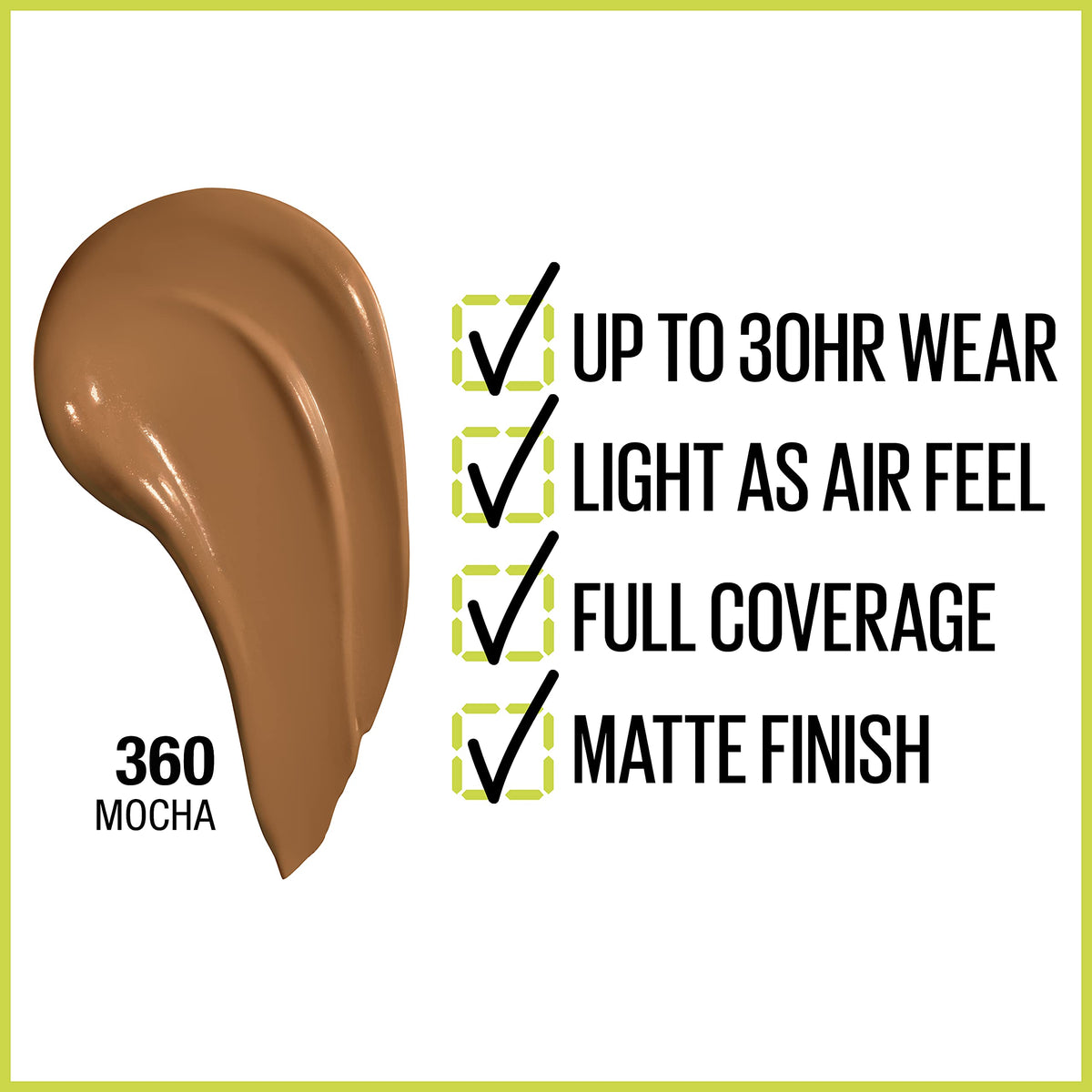 Maybelline dispensing a foundation drop from bottle demonstrating controlled application