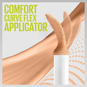 MAYBELLINE applied under-eye illustrating coverage of dark circles and long wear