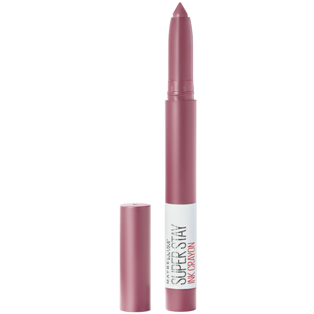 MAYBELLINE crayon front view showing product and color, convenient everyday wear