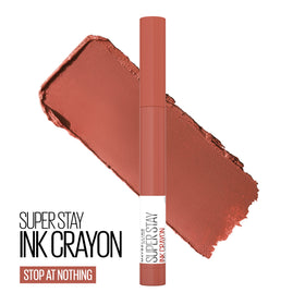 MAYBELLINE closeup of crayon tip highlighting smooth application benefit