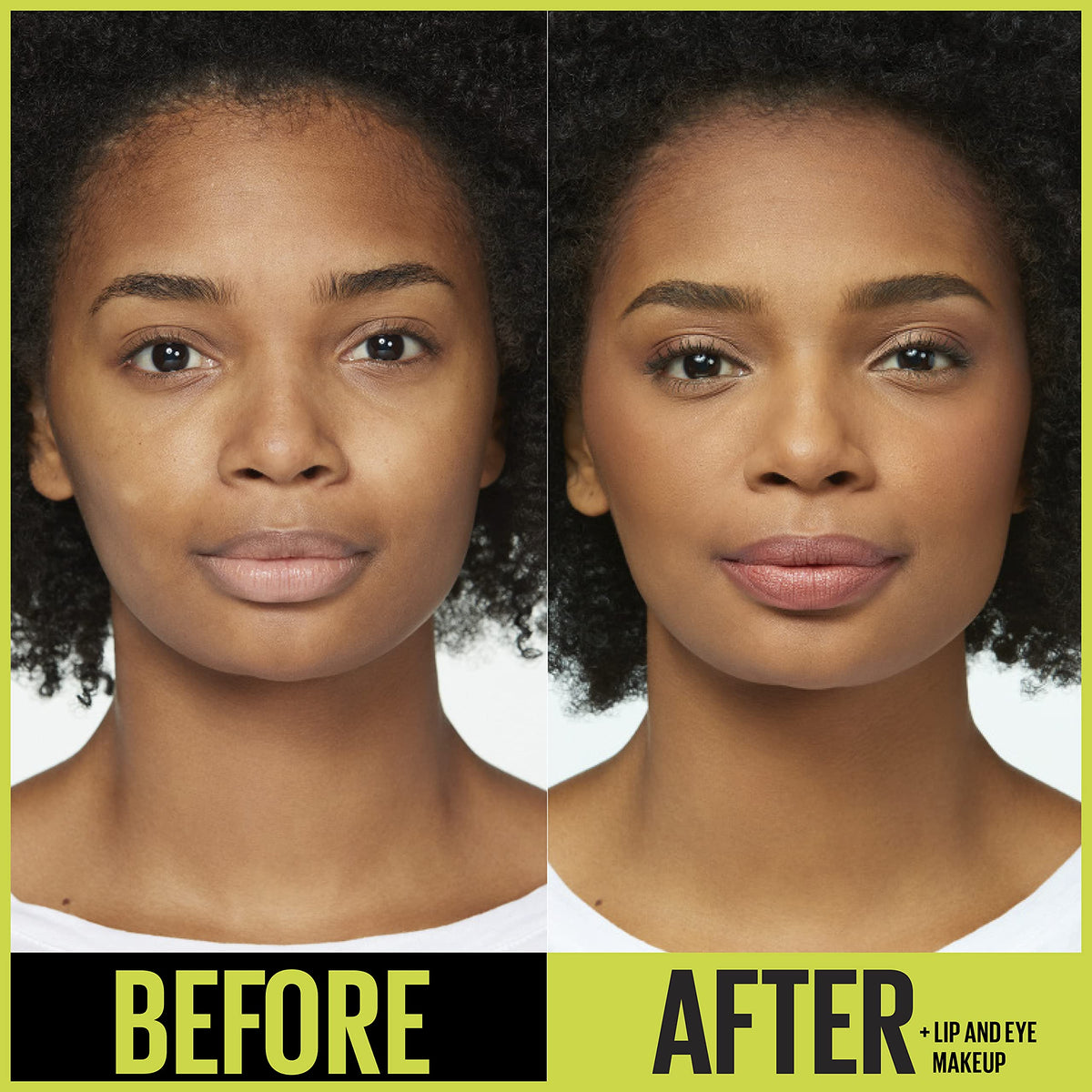 Maybelline foundation worn in a daytime lifestyle setting showing all-day wear
