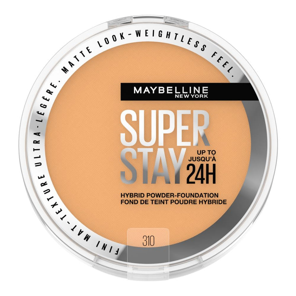 MAYBELLINE front packaging view showing shade 310 and compact benefits
