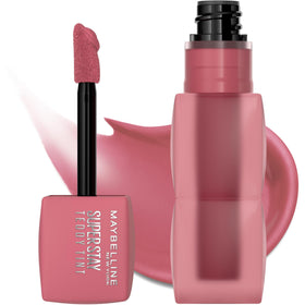 Maybelline model applying tint in natural light showing daily-wear convenience benefit