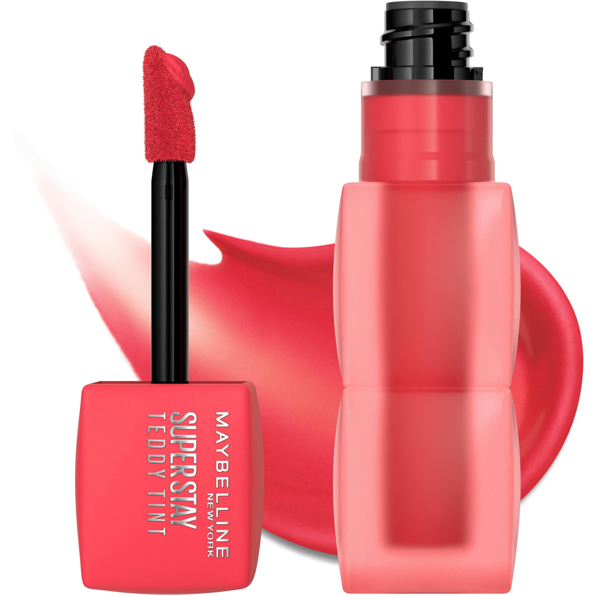 MAYBELLINE lip tint held in hand showing compact size and portability