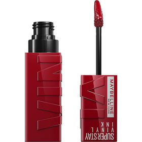 Maybelline front packaging showing cranberry red lipcolor and product name
