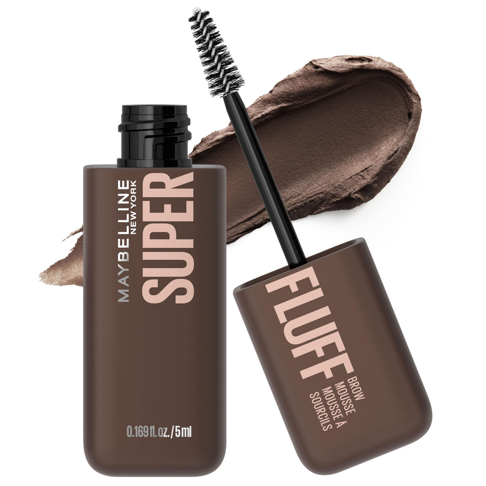 Maybelline Superfluff front packaging showing shade label and compact tube for easy identification
