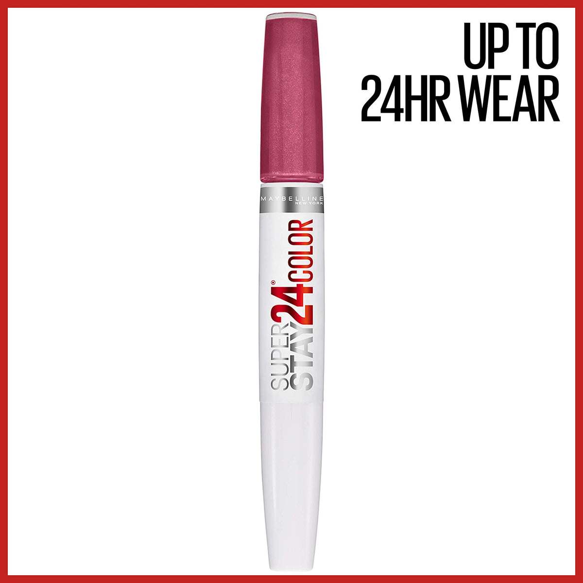 Maybelline SuperStay applicator tip in hand for precise application benefit: exact lining and control