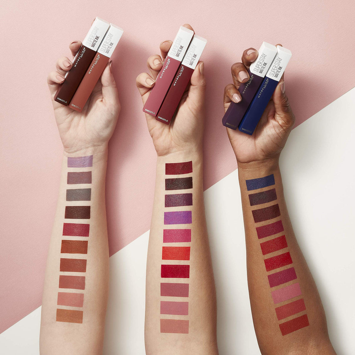 MAYBELLINE in a handbag scene suggesting portability and on-the-go convenience