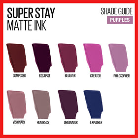 Maybelline lipstick held in hand to show tube size and portability benefit