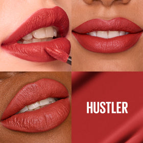 Maybelline SuperStay arrow applicator closeup for precise application and clean edges