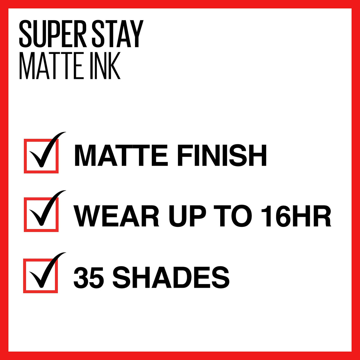 Maybelline close texture shot of matte finish showing smooth coverage and even pigment benefit