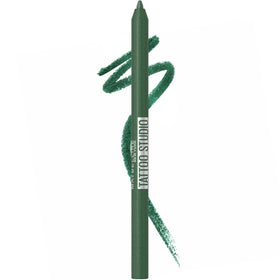 MAYBELLINE front packaging showing hunter green eyeliner and long-wear benefit