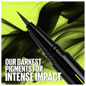 Maybelline tattoo studio ingredient and label detail showing vegan formula clarity