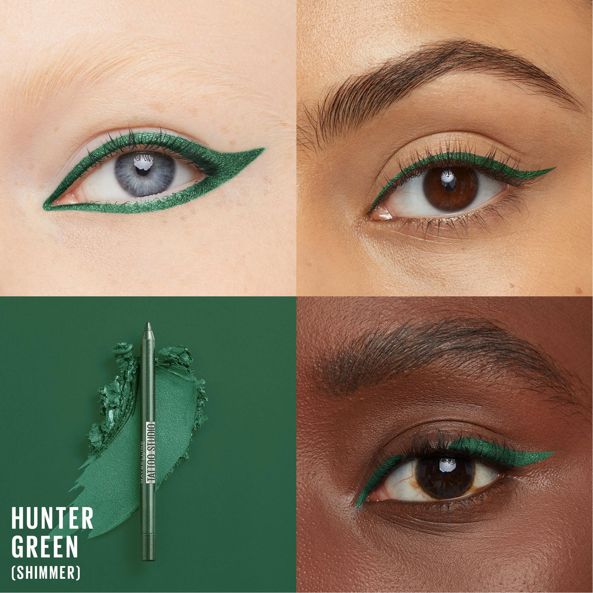 MAYBELLINE close-up of sharpenable gel pencil tip showing smooth application benefit
