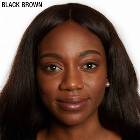 MAYBELLINE brow before and after demonstrating fuller natural look