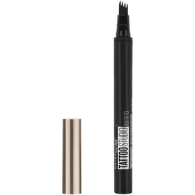 Maybelline TattooStudio Brow Tint Pen front packaging showing product and shade