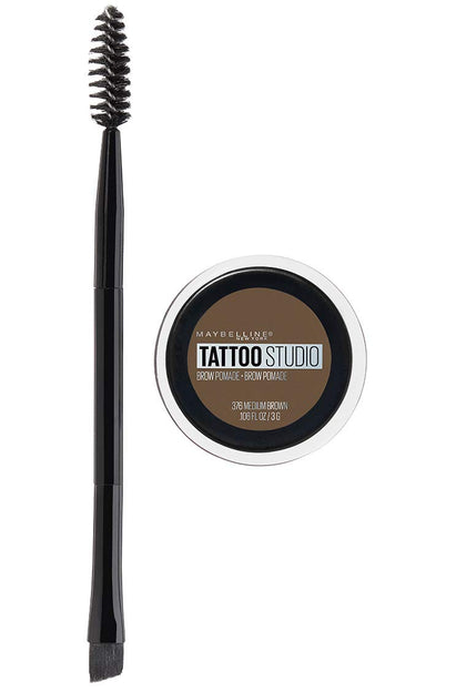 Maybelline pomade front packaging showing product and shade for easy selection