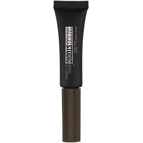 Maybelline front packaging showing TattooStudio brow gel, easy travel and storage