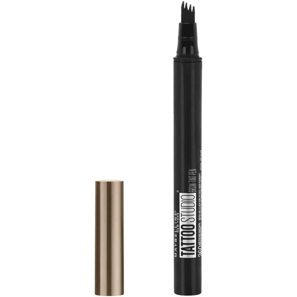 MAYBELLINE front packaging showing pen and shade, clear product ID and convenience