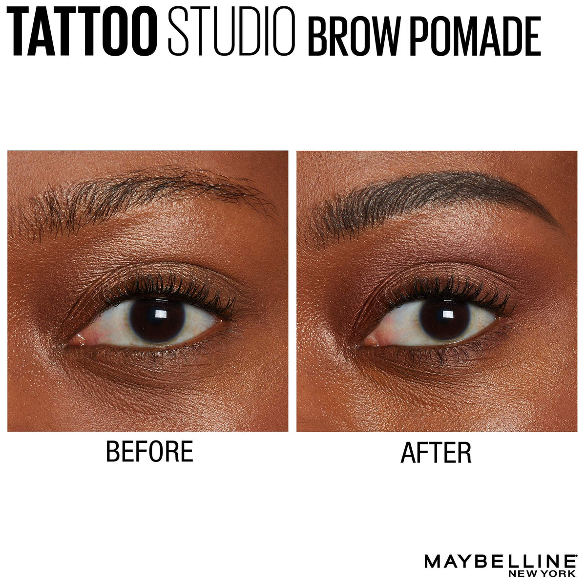 MAYBELLINE swatches on arm showing buildable pigmentation and shade depth