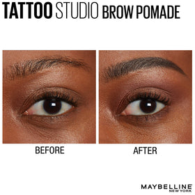 MAYBELLINE swatches on arm showing buildable pigmentation and shade depth