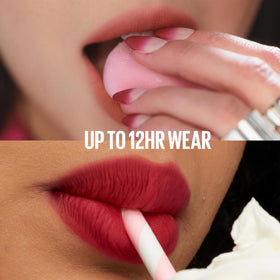 Maybelline ingredients label view showing vegan formula and gentle benefits