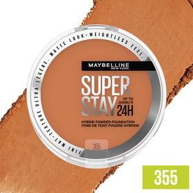 Maybelline powder texture close-up highlighting smooth matte finish