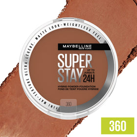 Maybelline close-up of powder texture highlighting soft matte finish