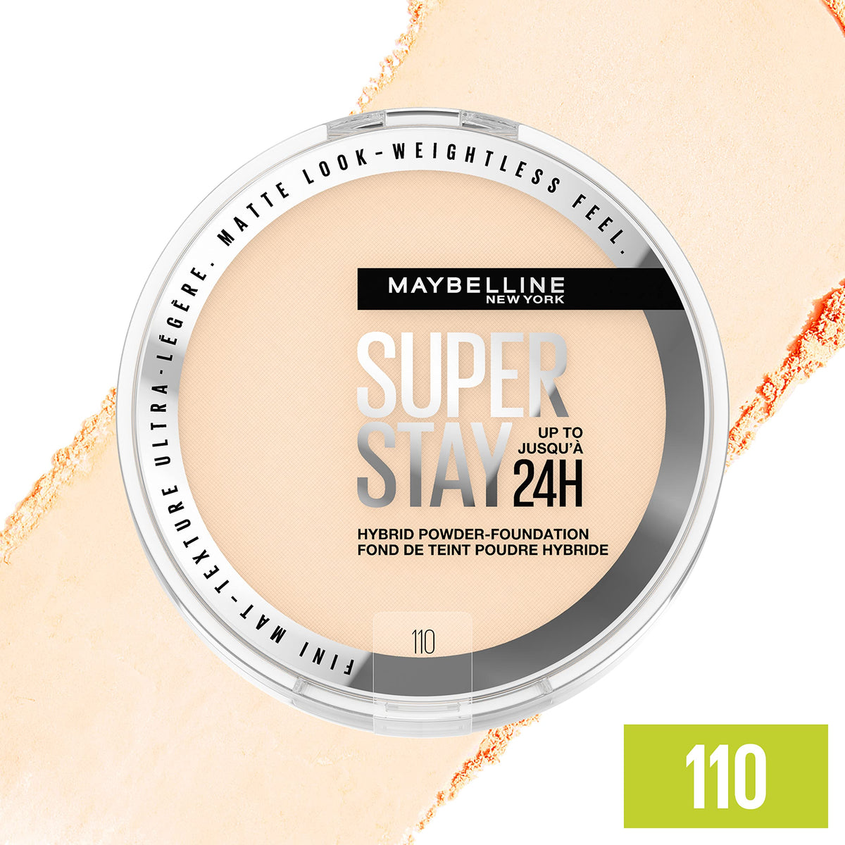 Maybelline texture closeup of powder surface highlighting smooth, blendable finish