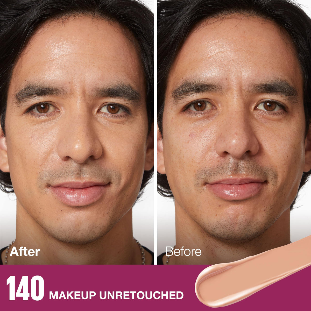 Maybelline concealer texture swiped to show creamy blendable coverage