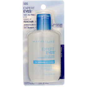 MAYBELLINE product on cotton pad demonstrating gentle removal action
