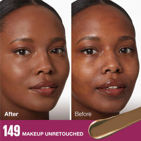 MAYBELLINE creamy concealer texture swipe demonstrating coverage