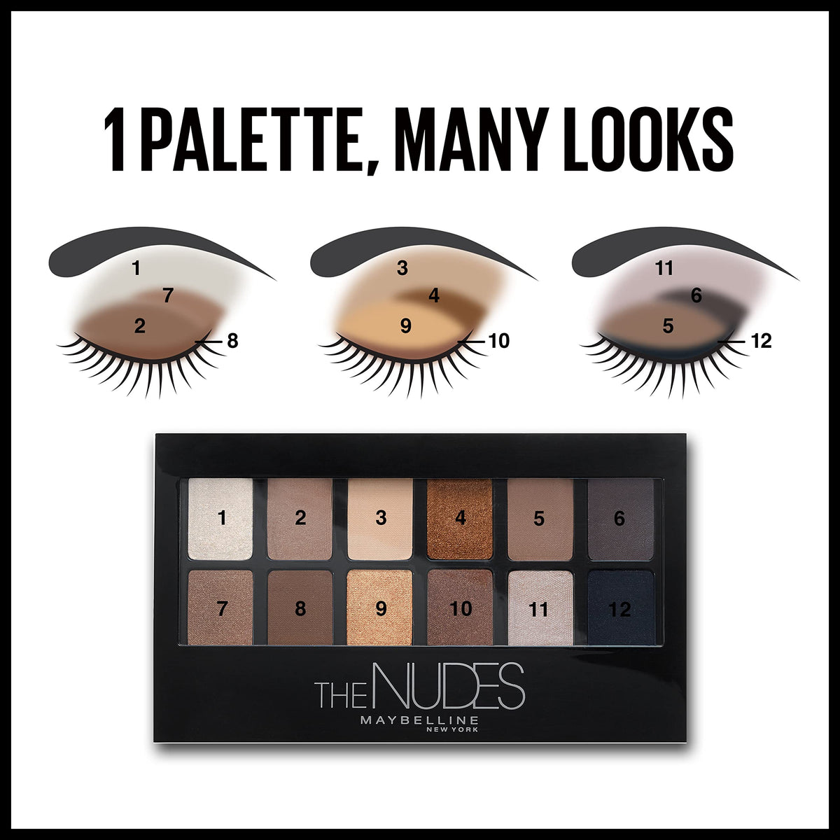 Maybelline applying a shade to the eyelid illustrating buildable color and definition