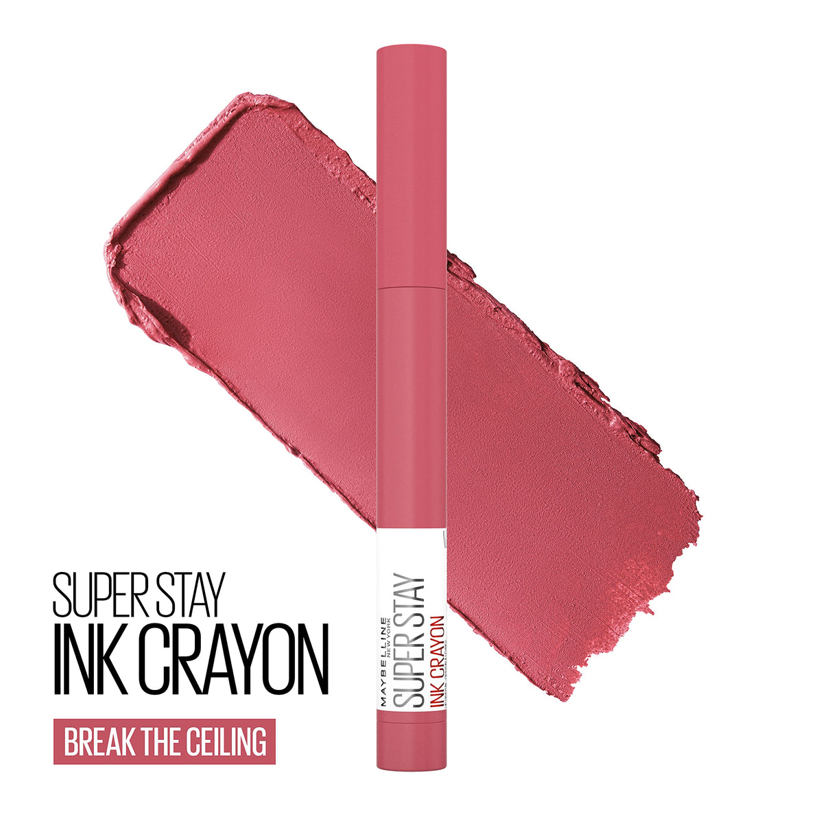 Maybelline close-up of crayon tip texture that ensures smooth glide