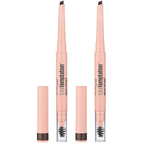Maybelline Total Temptation front packaging showing two Deep Brown pencils for value