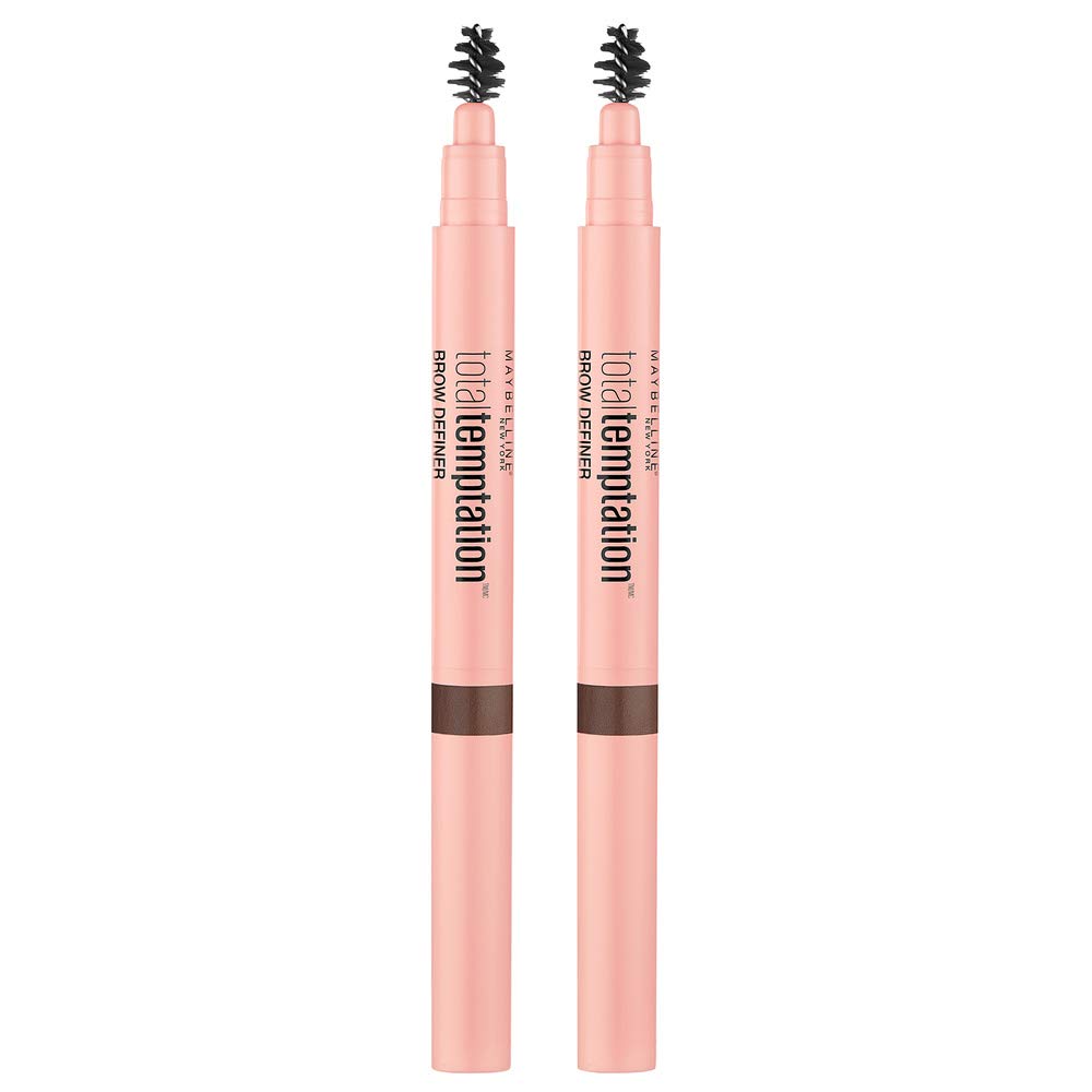 Maybelline Total Temptation spoolie and teardrop tip closeup for precise shaping